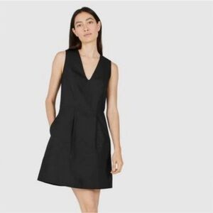 Everlane Black Cotton Sleeveless Mini Dress